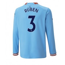 Manchester City Ruben Dias #3 Hemmatröja 2022-23 Långa ärmar